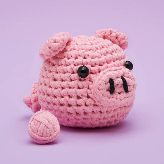 GCVOPTON 3 Pcs Animals Crochet Kit for Beginners, Wobbles Crochet