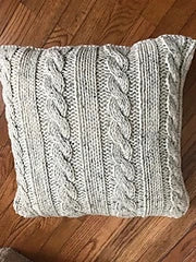 Comfy Cabled Pillow