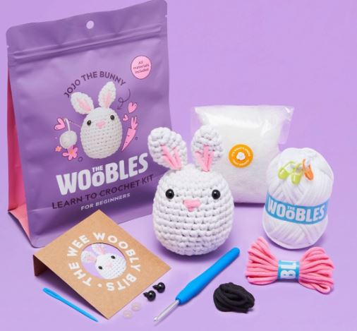 The Woobles Beginners Crochet Kit with Step-by-Step Guinea