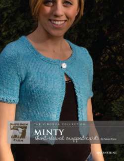 "Minty" Short-sleeved, cropped Cardigan for Moonshine